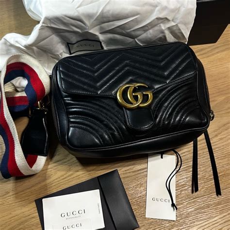 gucci sylvie small ราคา|GUCCI Calfskin Matelasse Sylvie Web Small GG Marmont Top .